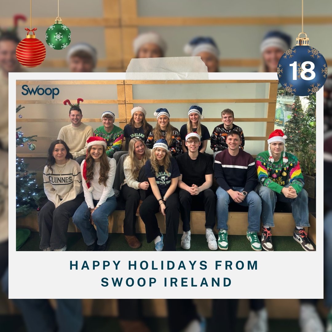 Happy Holidays from Swoop Ireland! 🎄
The festive spirit has arrived at our Dublin office as we celebrate the season. We’re proud to have OPU students on our team and support their growth through our internship program at Swoop.

#Swoop #InternshipOpportunities