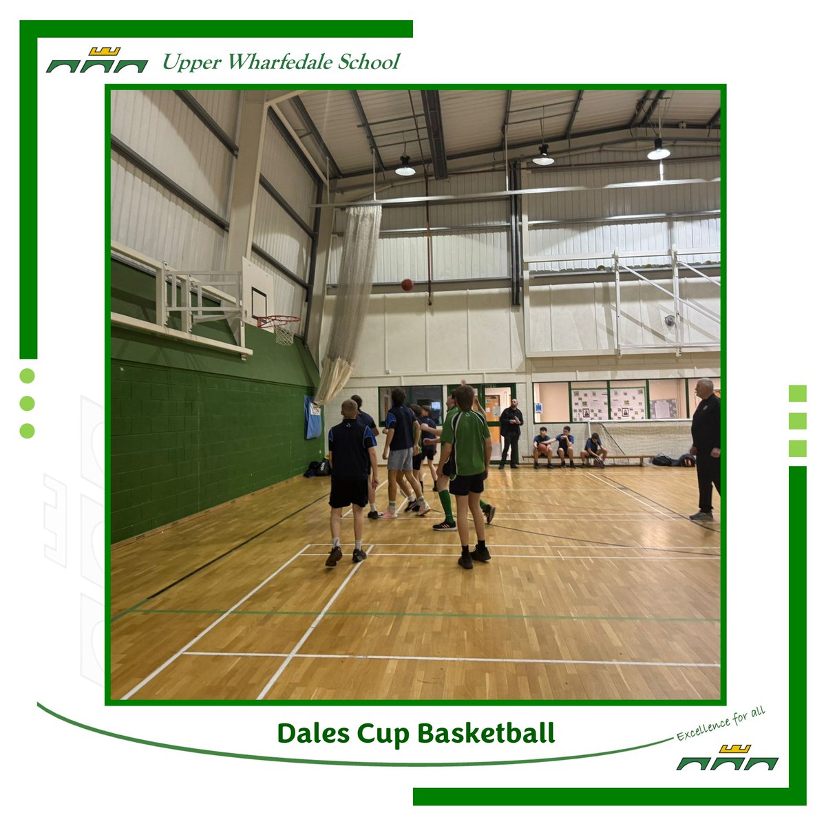 Dales Cup Basketball
Year 9
UWS 4 v Settle 4
UWS 4 v Skipton 5

Year 10
UWS 14 v Settle 8
UWS 14 v Skipton 12