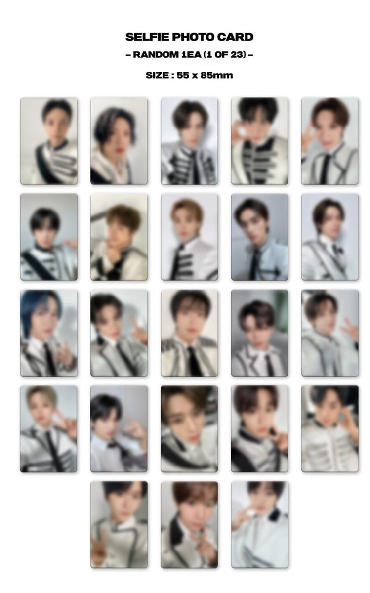 การ์ด อซท 23 คน ชุดขาวเหมือนกันหมด