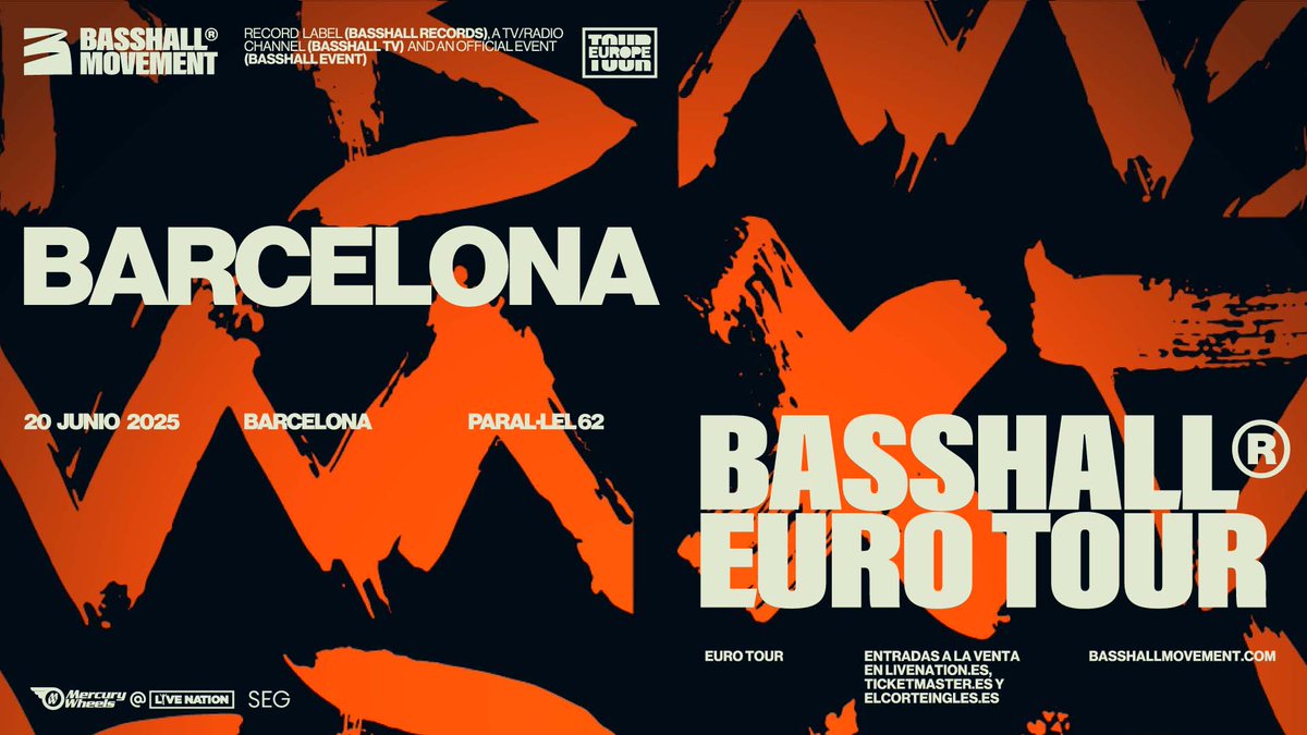 El productor y DJ Kybba traerá "Bashall" a Barcelona en 2025 🎧

🎫 Entradas a la venta el viernes 20/12 a las 10h en livenation.es, Ticketmaster y El Corte Inglés

➕ info acerca de precios y preventas en livenation.es/noticias