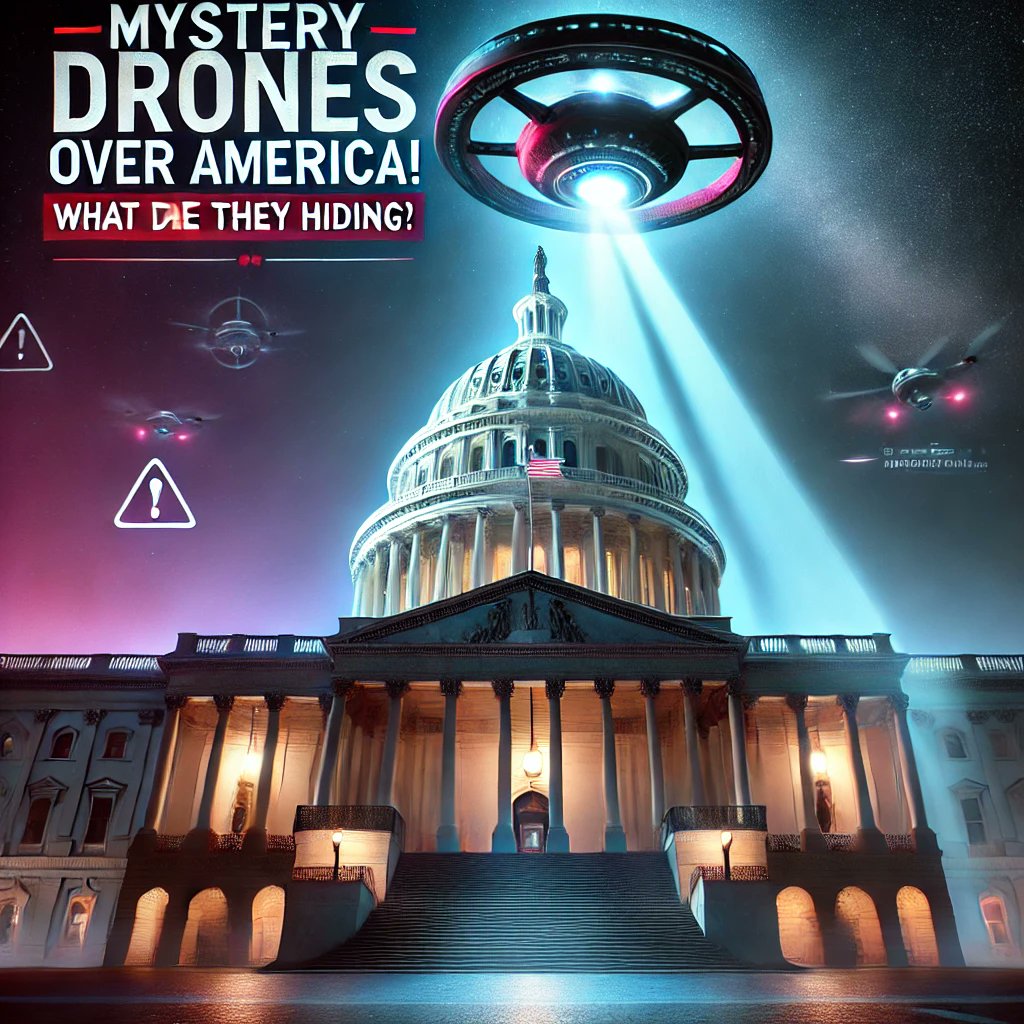 primitivlyX's tweet photo. 🛸 Drones or UFOs?
Mysterious car-sized objects are swarming over U.S. military bases, airports, and critical sites. The government says "no threat," but does that add up? 🤔
🔗 Watch the full investigation on Primitivly now:
📽️ [https://t.co/M5l2d792OF]

#DronesNYC #ufosighting https://t.co/TgwCz62I7T