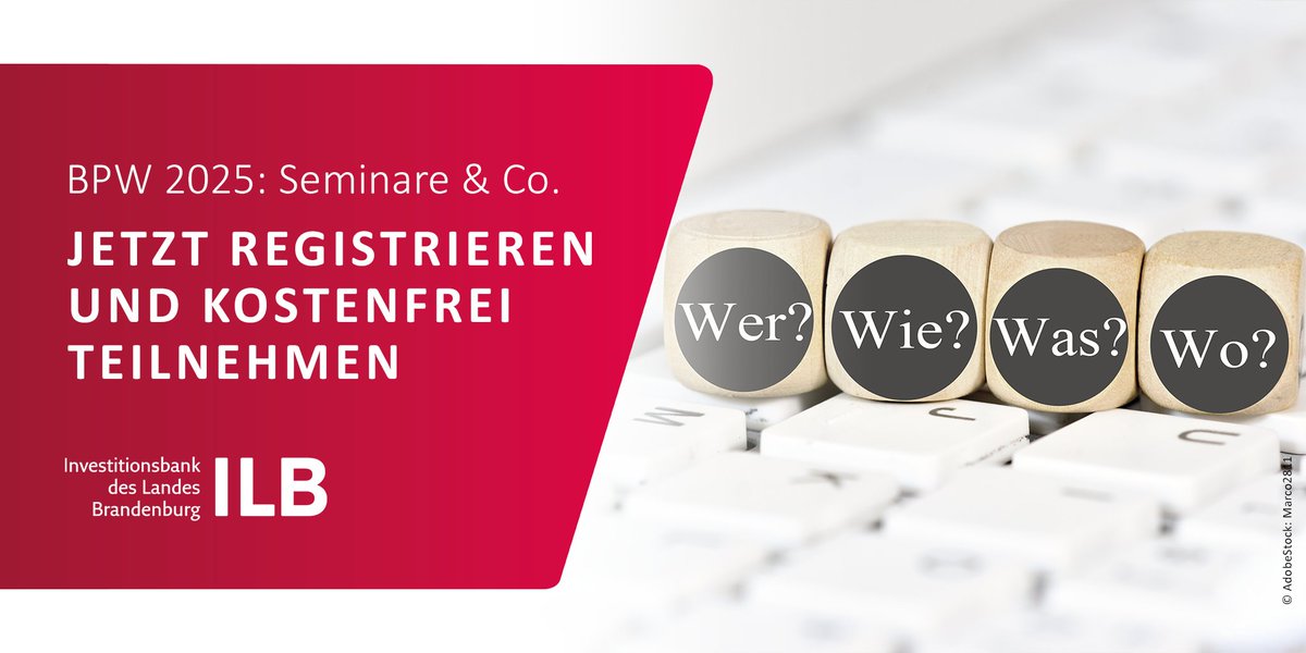ilb_wirfoerdern's tweet photo. Lernen von den Besten! 💡 Egal ob Marktanalyse oder Marketing-Grundlagen: In den Seminaren des @BPW_wirgruenden gibt's für BPW-Teilnehmende wichtiges Gründungswissen – kostenfrei. 🔝

Jetzt registrieren und passende Termine finden: ➡️ https://t.co/JDrpX3w52b

#wirfördern #ILB https://t.co/fvisJF90GL