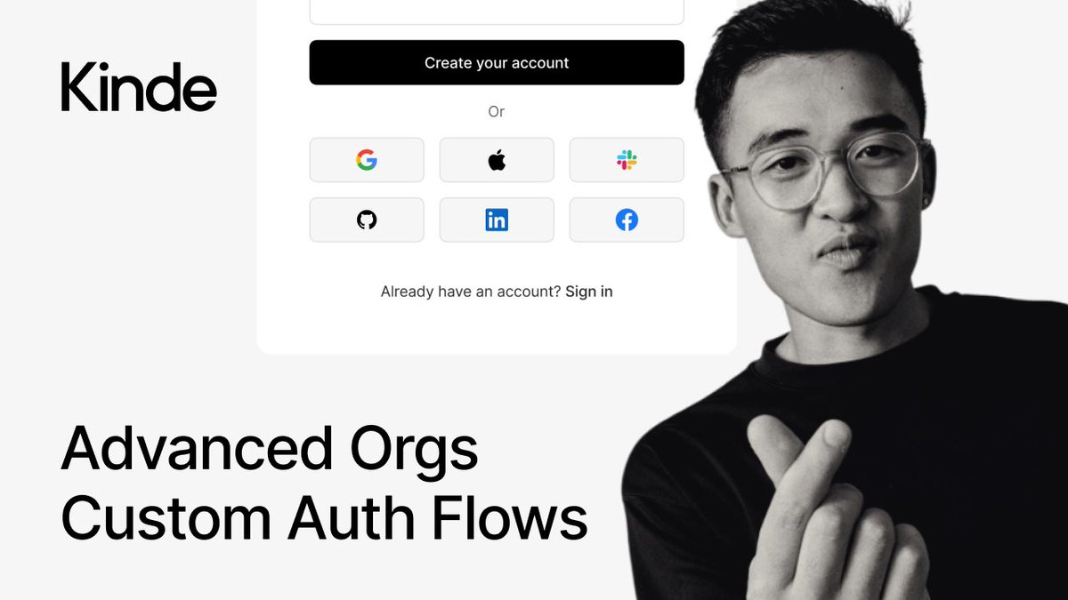 The B2B authentication experience is complex and special. That’s why we let you personalize the experience for each of your business customers in Kinde. Check out how easy it is.

—> youtube.com/watch?v=eY7M24…