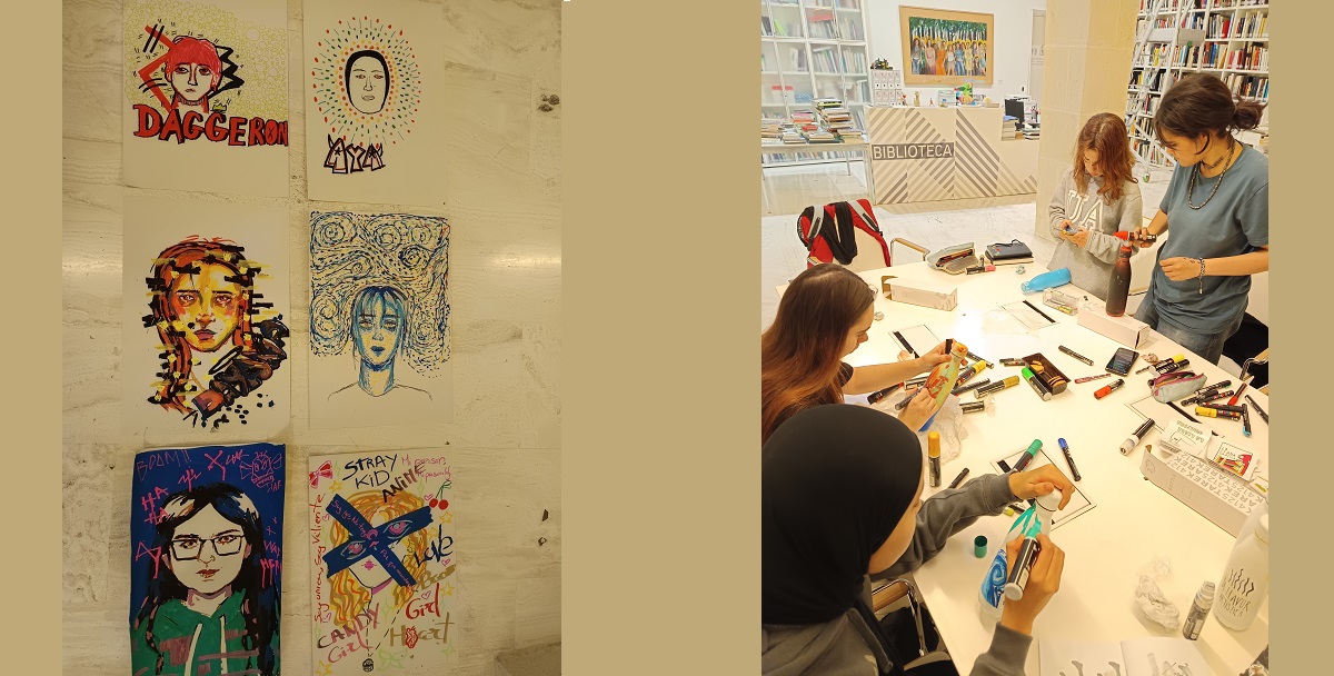 La semana pasada el grupo juvenil de Gastón Castelló siguió con los esbozos del próximo fanzine que va a editar.
¡Y cómo no!, también hubo tiempo de personalizar sus botellas de agua.
alicante.es/es/noticias/co…