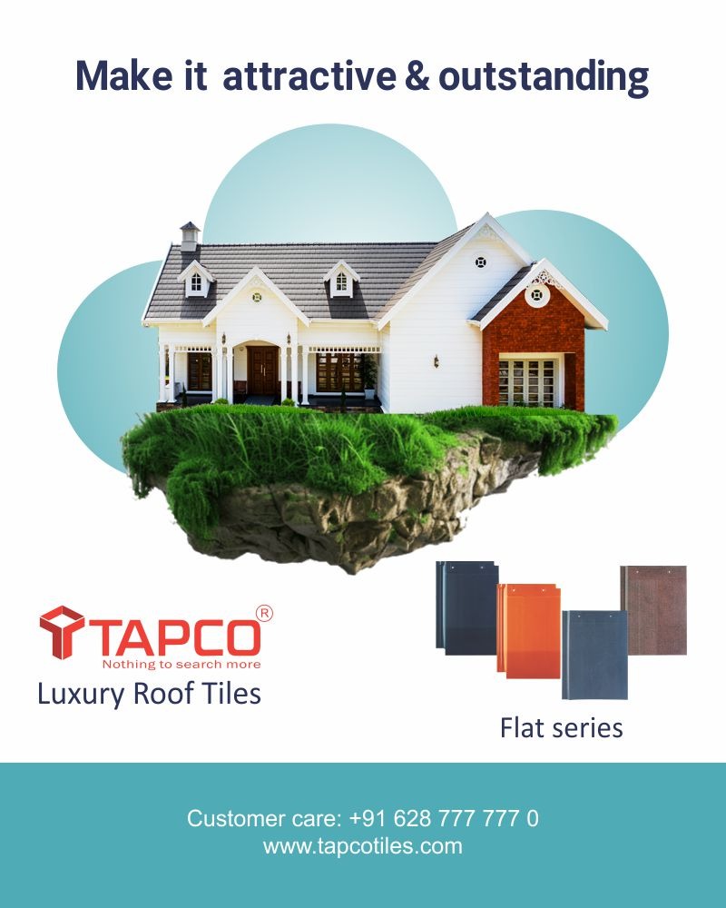 Make your dream home attractive and outstanding. Tapco luxury roof tiles flat series would be an ideal choice for you.

For all business inquiries, Please reach out to us
+91 9388773717
Visit - tapcotiles.com
.
.
.
.
#LuxuryRoofTiles #TapcoTiles #flatseries #premium
