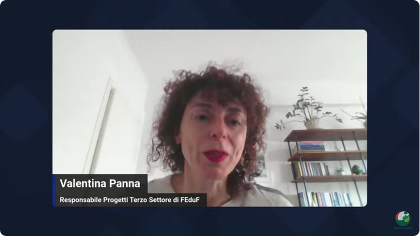 adiconsum's tweet photo. #18dicembre Webinar di #Adiconsum e @FEduF 
 "Le truffe bancarie attraverso l'Intelligenza artificiale"
L'intervento di Valentina Panna, Responsabile Progetti Terzo Settore #FEduF
#truffe #intelligenzaartificiale https://t.co/GBPkwdaPTC