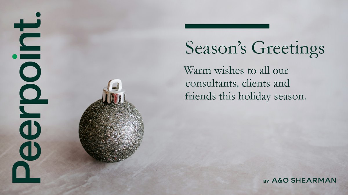 ✨Wishing you and your families all the best for the festive season!✨

- The Peerpoint team