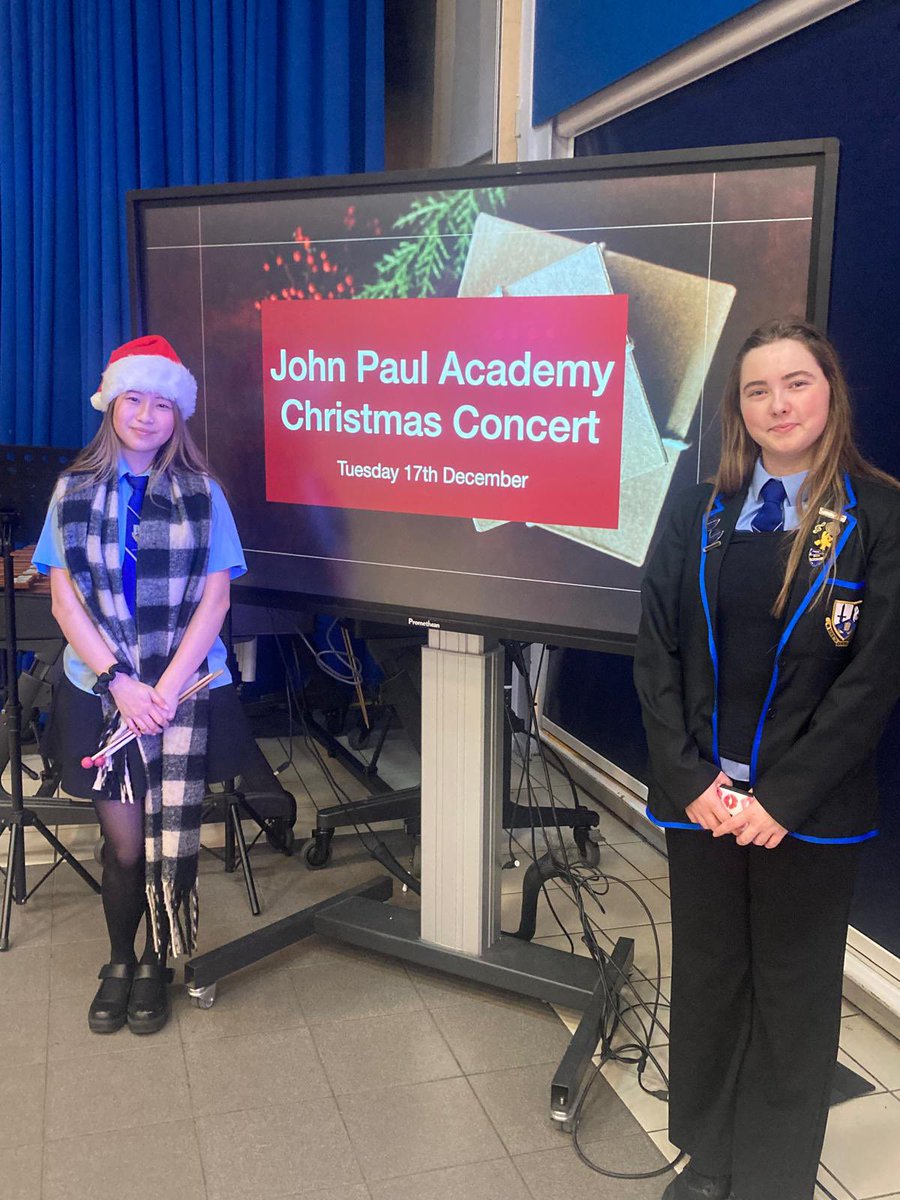 MusicJPA's tweet photo. Our dept hearts are full after last nights @johnpaulacademy Christmas Concert. We are so proud of every single one of our musicians who contributed in such a special way - we really do have the best bunch of pupils 💙💛
Many thanks to our feeder primary schools too! https://t.co/iJKkMAIzWc