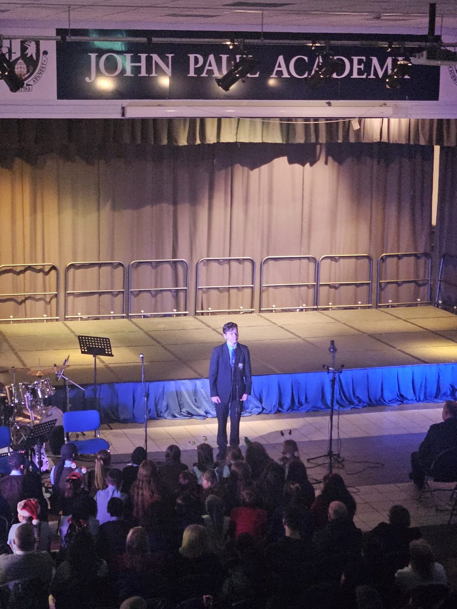 MusicJPA's tweet photo. Our dept hearts are full after last nights @johnpaulacademy Christmas Concert. We are so proud of every single one of our musicians who contributed in such a special way - we really do have the best bunch of pupils 💙💛
Many thanks to our feeder primary schools too! https://t.co/iJKkMAIzWc