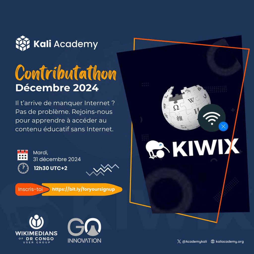 Internet sans Internet ?

Découvre <a href="/KiwixOffline/">Kiwix 🐘 @kiwix@mastodon.social</a> , une solution pour accéder à du contenu éducatif hors connexion.

📅 31 décembre 2024, 12h30 (UTC+2)
📍 @Go Innovation ou en ligne
🔗 Inscris-toi : bit.ly/foryoursignup

L’accès au connaissance est un droit pour tous.