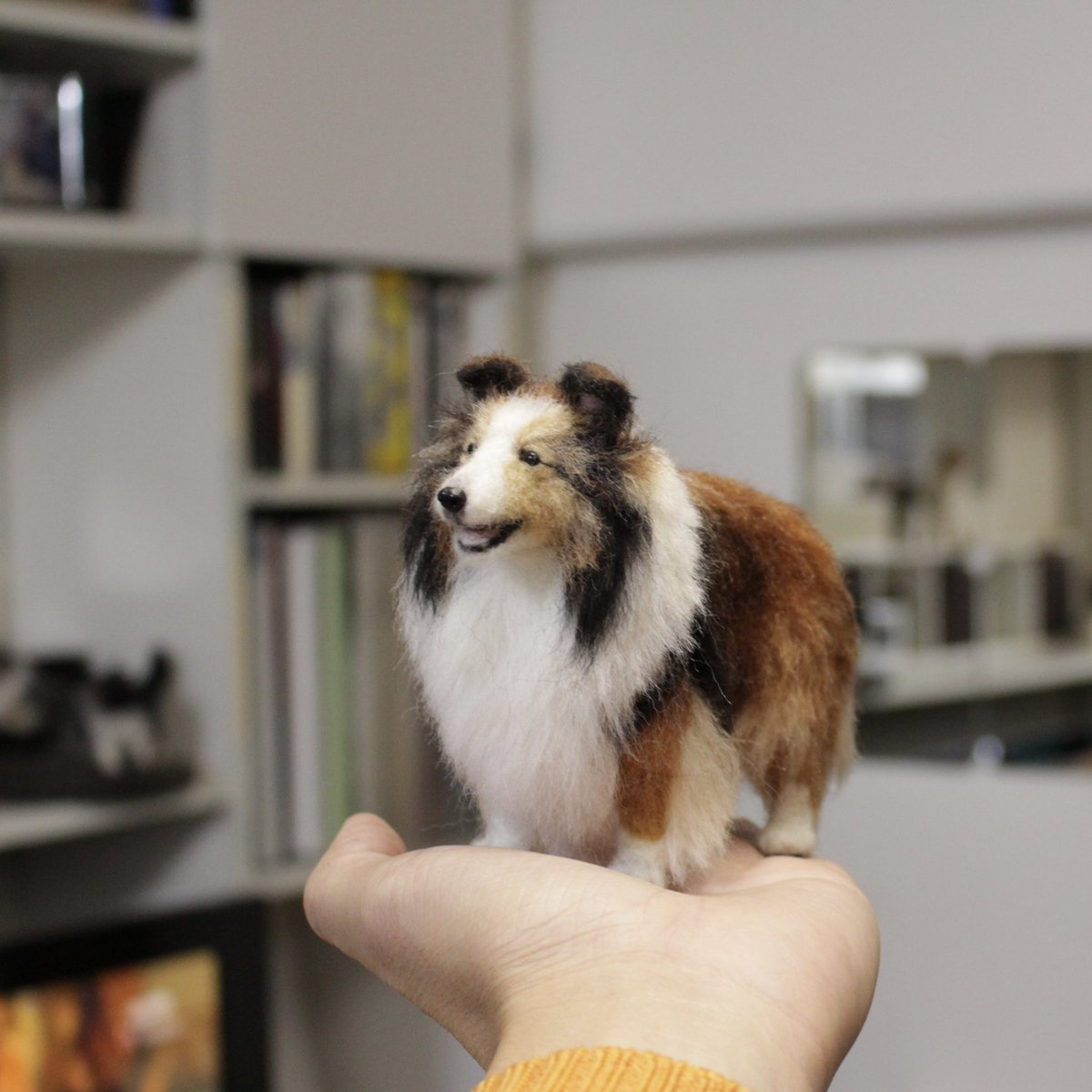 NFelting's tweet photo. 羊毛フェルト／シェルティー
Shetland Sheepdog

#羊毛フェルト
#シェットランドシープドッグ
#シェルティー
#Shetland Sheepdog https://t.co/HmlmGMo05T