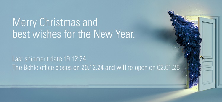From us at #BoheLtd, we wish our customers a Happy Christmas &amp; New Year. Please note that our website will be down for maintenance from 20.12.24 to 03.01.25 so please email any orders to info@bohle.ltd.uk and we will process them on our return. Thank you for your support in 2024