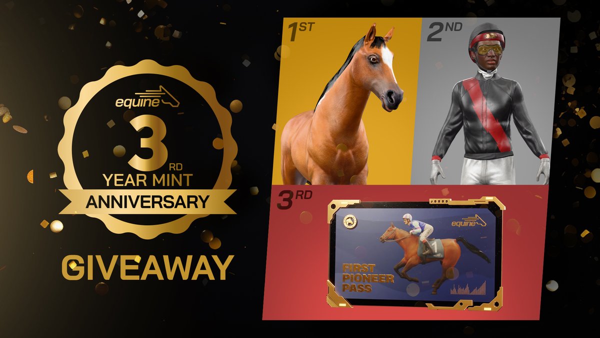 🎉 Equine's 3rd Anniversary Celebration 🐎✨

Three years of Equine—what an incredible journey it’s been! We want to take a moment to reflect on the memories we’ve created together 💛

"Memories shape who we are, reminding us of challenges overcome, victories won, and the shared