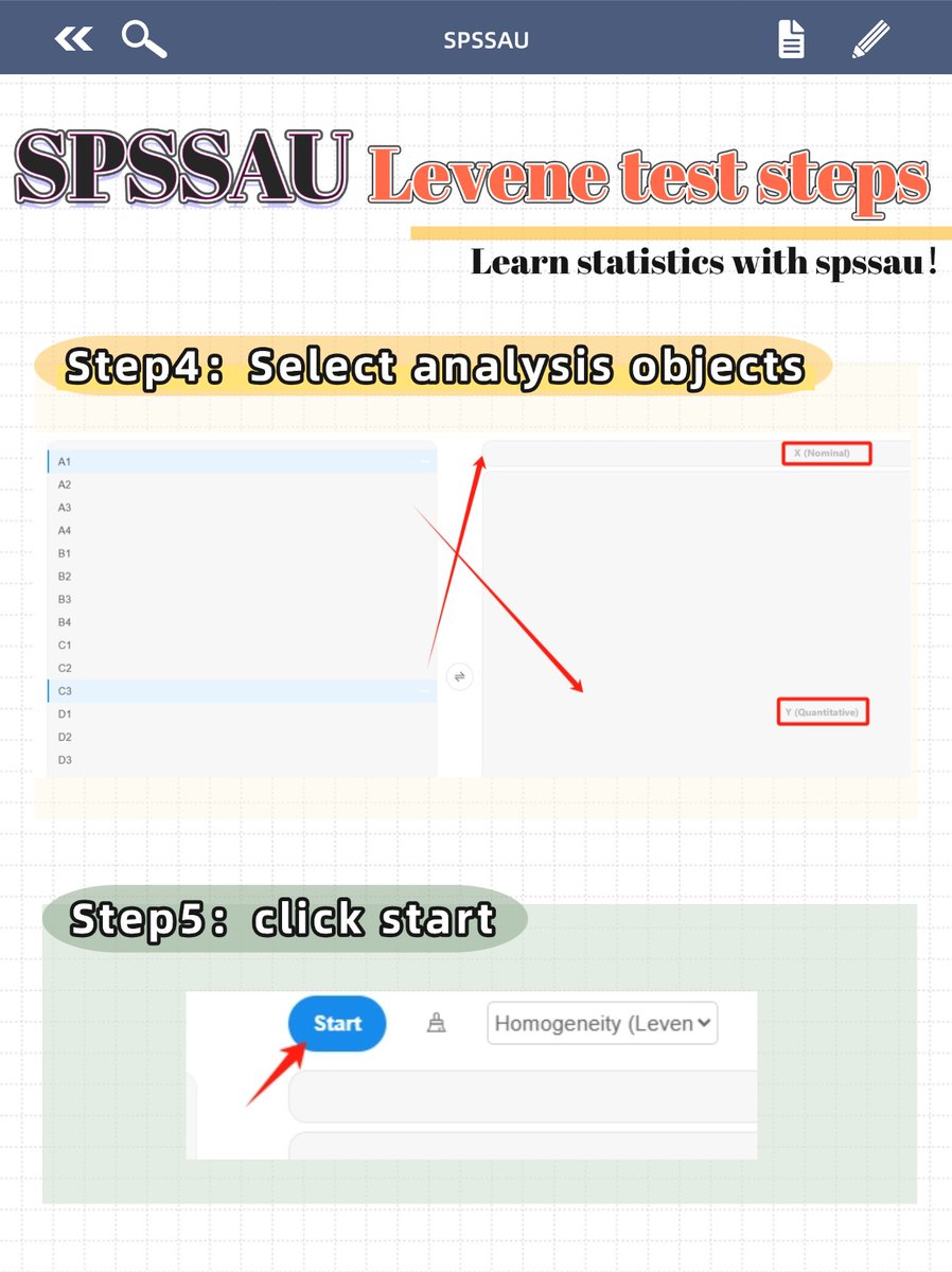 SPSSAU2024's tweet photo. How to perform a Levene test with spssau?

#LeveneTest
#EqualityOfVariances
#HomogeneityOfVariance
#StatisticalTest
#ANOVAAssumption
#RobustVarianceTest
#LeveneStatistic
#Homoscedasticity
#VarianceEqualityCheck
#PreANOVATest
#DataAssumptions https://t.co/3XHYggNDDm