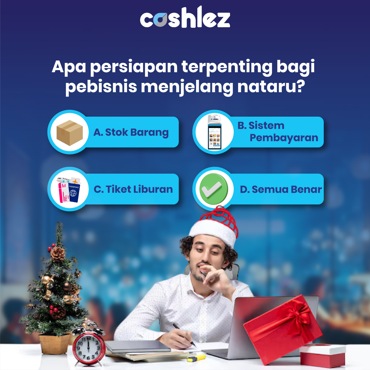 CashlezID's tweet photo. Jangan cuma fokus stok barang, pastikan sistem pembayaran juga siap! Dengan Cashlez, kamu bisa handle semuanya dalam 1 perangkat.

Nggak perlu ribet, semua jadi lebih mudah dan efisien.

#cashlez #cashlezin #tipsbisnis #bisnis #solusibisnis #paymentsolutions #paymentgateway https://t.co/pWTS3C26r0