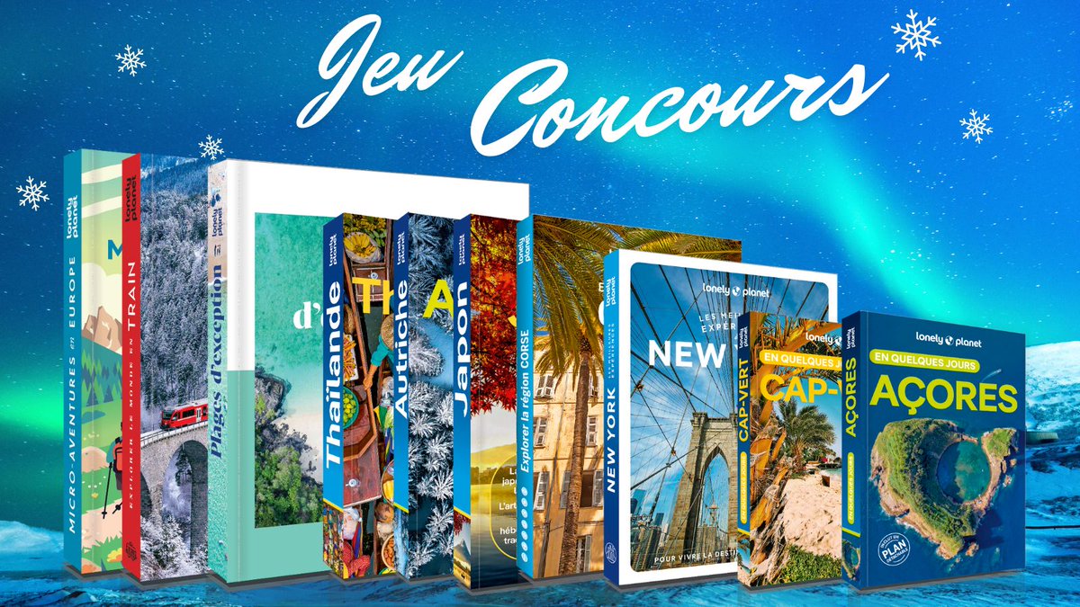 lonelyplanetfr's tweet photo. #JEUCONCOURS - Pour notre dernière surprise de #Noël, on vous donne le choix parmi tout le catalogue  #lonelyplanet ! 😍📚 

Pour faire partie des 3 gagnants: 
👉 Suivez @lonelyplanetfr 
👉 Likez la publication 
👉 Commentez votre plus beau #voyage 🥰

 Fin le 25/12 🍀 https://t.co/R1hSWWYqHZ