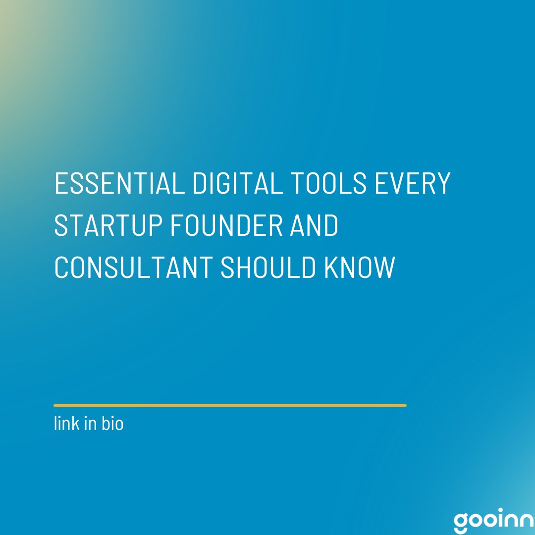 GooinnSolutions's tweet photo. Unlock your startup's potential with these game-changing digital tools! 🚀💼

From project management powerhouses to cutting-edge CRM solutions, we've curated the ultimate toolkit for startup founders and consultants. https://t.co/95X1UcGyWj