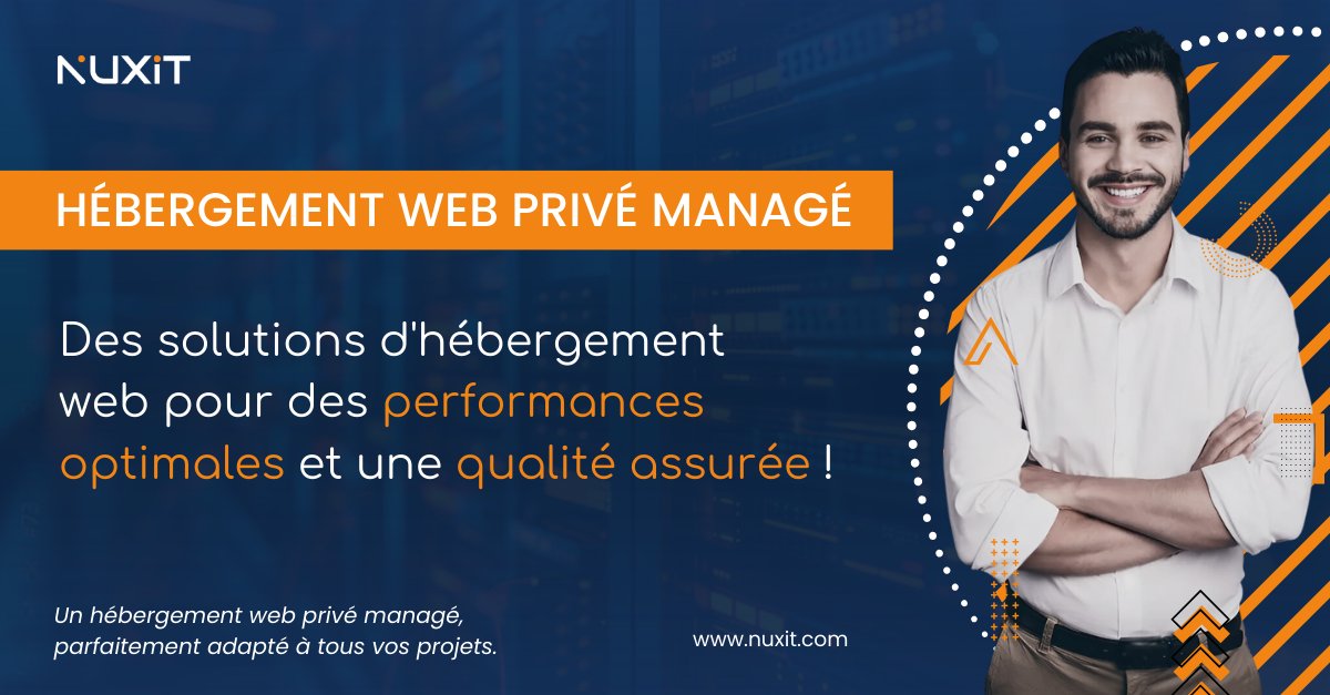 ⚡ En quête d'une solution d'hébergement web alliant sécurité, performance et expertise ? 

👉 Notre hébergement web privé managé est la réponse à tous vos besoin pour assurer une disponibilité maximale et des performances optimales pour votre site 🌐

🔗 nuxit.com/hebergement-we…