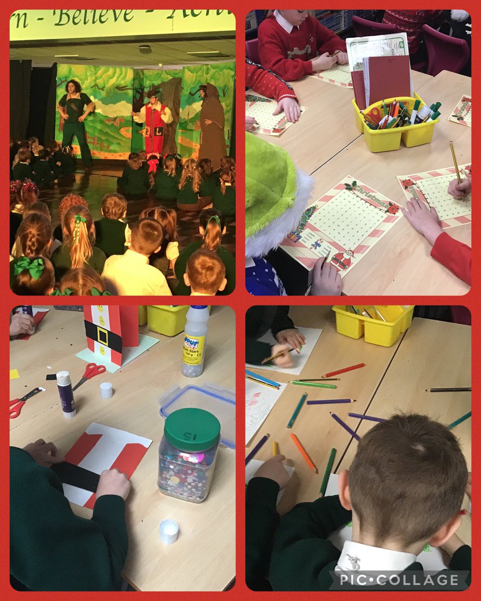 2B have had a great week! We enjoyed a wonderful Christmas dinner yesterday and a pantomime this morning 🎄⭐️ We have been making our Christmas cards and calendars 📆 We have also been reading Christmas stories and writing book reviews too ☺️ Mrs B