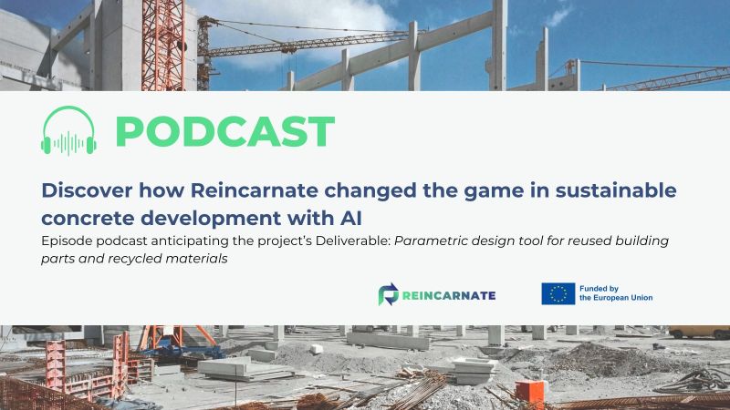 ReincarnateEU's tweet photo. 🎧 Have you tuned in yet?
Discover how #AI is transforming #construction in just 10 minutes! Explore:
🔹 Turning #demolitionwaste into sustainable concrete
🔹 Tools like #SLAMD for eco-friendly material design
🔹 A vision of #recycledmaterials shaping the future
👉 Listen now: https://t.co/1rdus81SJP
#SustainableConstruction #CircularEconomy #Innovation #Digitalisation