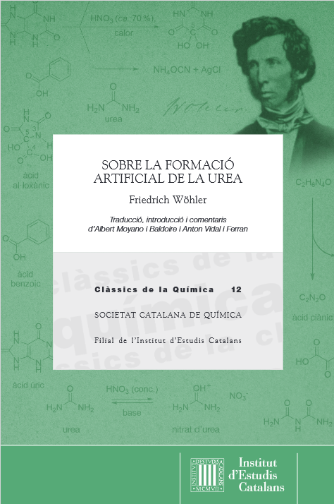 📢Volum 12 dels Clàssics de la #Química amb el títol “Sobre la formació artificial de la urea” basat en l’article de Friedrich Wöhler, la traducció, introducció i comentaris del qual van a càrrec d’Albert Moyano i Anton Vidal.

🔗publicacions.iec.cat/repository/pdf…