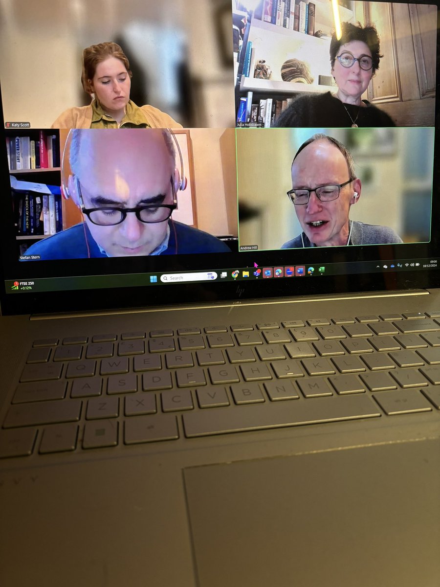 What does it say when the women don't wear headphones and the men do? Probably absolutely nothing. Recording <a href="/nowhereoffice/">thenowhereoffice</a> tribute to Charles Handy with <a href="/stefanstern/">stefanstern</a> <a href="/andrewtghill/">Andrew Hill</a> and Katy Scott of <a href="/SandstoneGlobal/">SandStone Global Productions</a> - episode out this week.