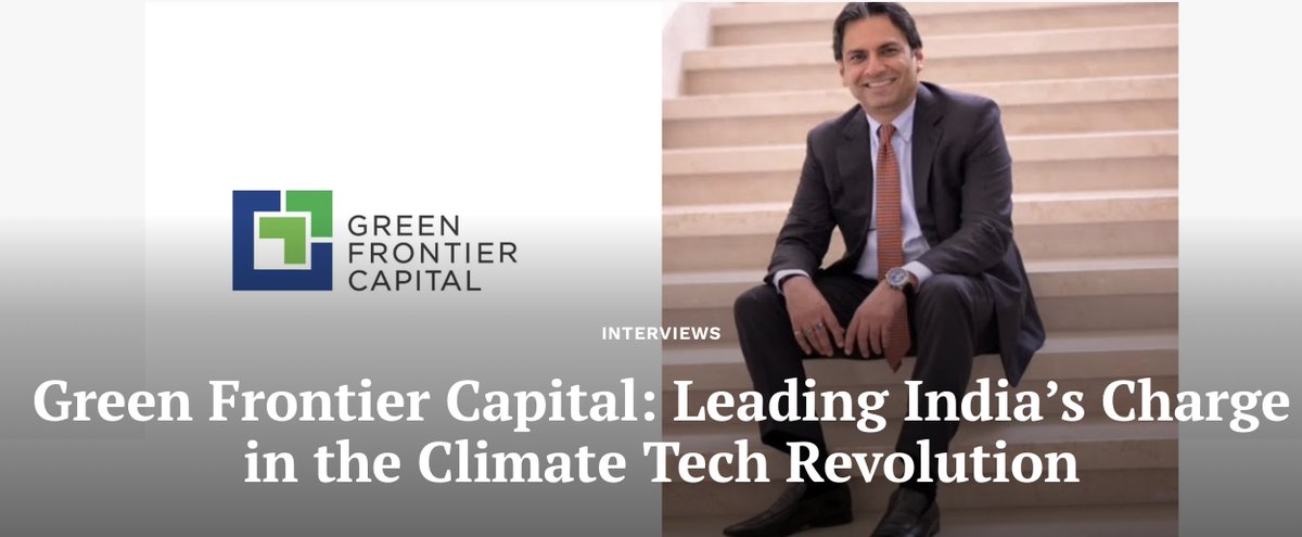 <a href="/SandiipBhammer/">Sandiip Bhammer</a> Green Frontier Capital is leading the charge in India’s climate tech sector, investing in early-stage startups focused on decarbonization, digitization, and disruption. tinyurl.com/y23yd2hf