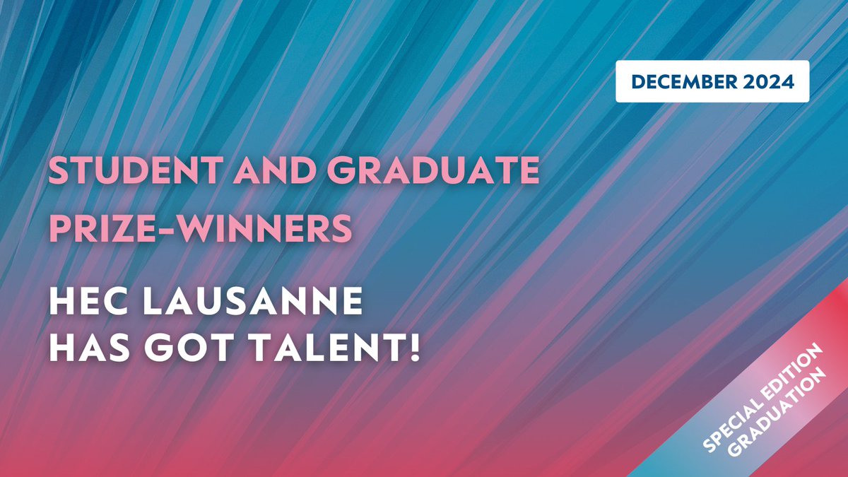 HEC Lausanne (@heclausanne) on Twitter photo HEC Lausanne has got talent - special graduation celebrations 🎓
This year, numerous prizes and distinctions were awarded to Bachelor's and Master's graduates and students. Congratulations to all! 👏
🔗Learn more: s.mtrbio.com/togyphfnes
#graduation <a href="/AlumniHEC/">Alumni HEC Lausanne</a> HEC Lausanne has got talent - special graduation celebrations 🎓
This year, numerous prizes and distinctions were awarded to Bachelor's and Master's graduates and students. Congratulations to all! 👏
🔗Learn more: s.mtrbio.com/togyphfnes
#graduation <a href="/AlumniHEC/">Alumni HEC Lausanne</a>