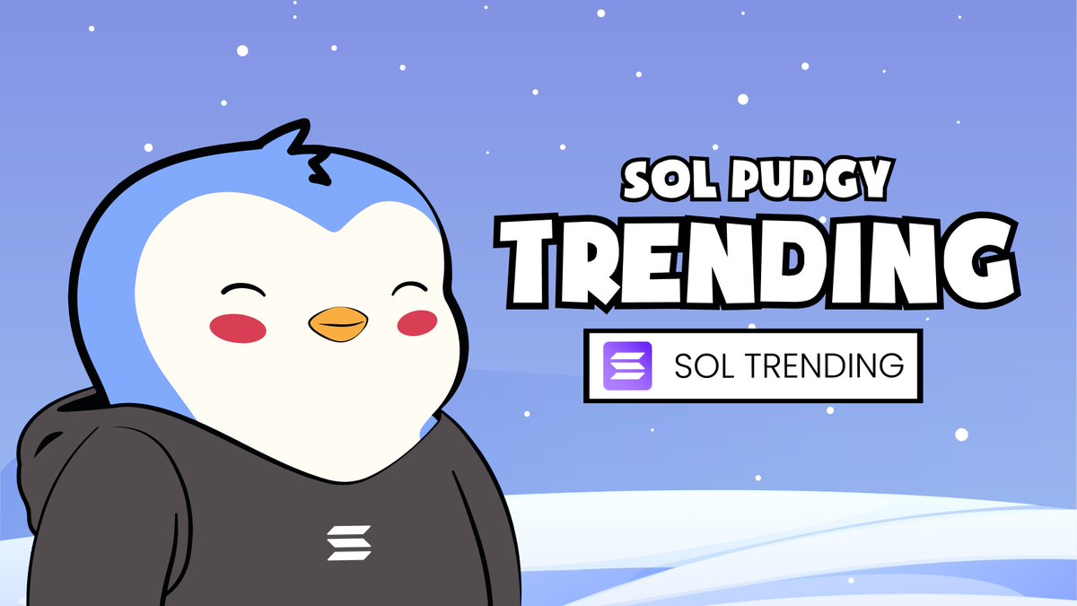 sol_pudgy's tweet photo. 🎉 WE DID IT! 🐧 #SOLPUDGY is now TRENDING 1 on SolTrending
The Pudgy Fam is unstoppable — join the movement and ride the wave! 🌊 

#SOLANA #SolTrending #PudgyFam #CryptoMomentum https://t.co/5IJakvwsI7