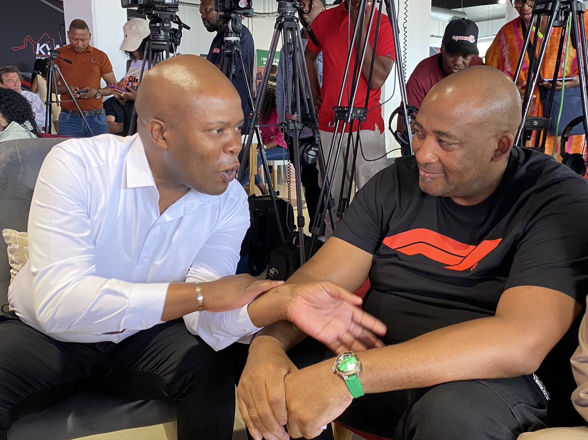 GautengProvince's tweet photo. @GautengProvince Acting Premier, @LebogangMaile1 joins @SportArtsCultur Minister,  @GaytonMcK to announce Formula One Bid Steering Committee in Kyalami. 

#SportingGP #GrowingGautengTogether https://t.co/NJmFMXQjB1