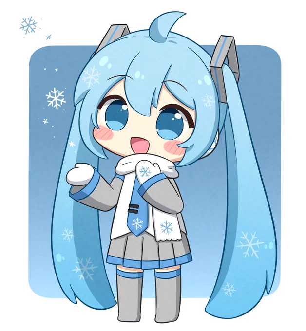 雪ミクさん 