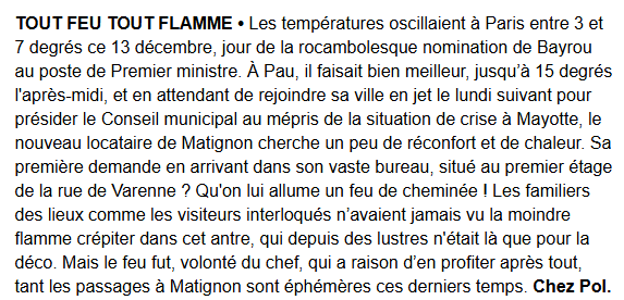 S_Tronche's tweet photo. Bayrou s'enflamme à Matignon (via @chez_pol) https://t.co/lAE9NUuH84