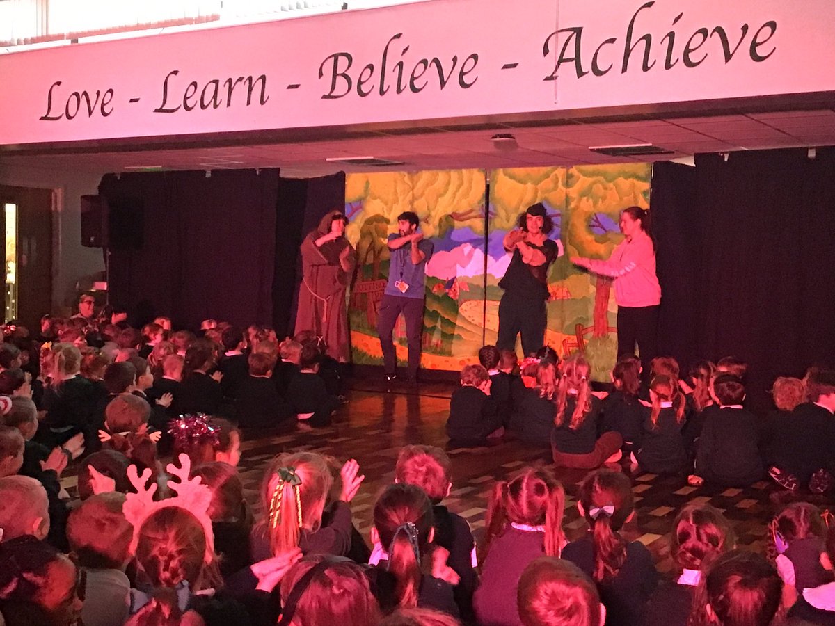 Well done, Miss Moorcroft and Dylan for joining in so enthusiastically during the pantomime this morning ☺️
