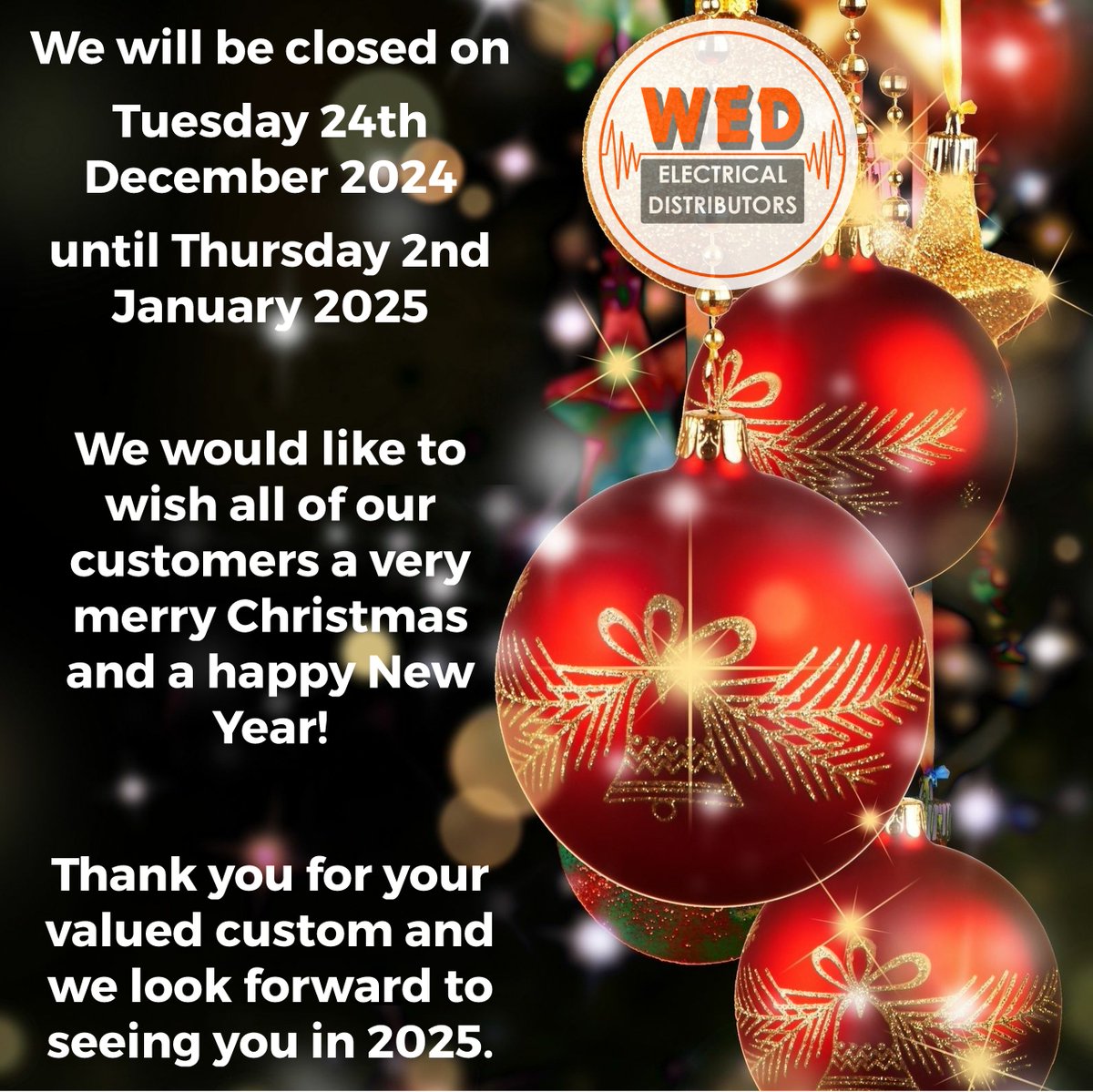 WEDLtd's tweet photo. We're giving the team a well earned rest, and will be closing for Christmas on the 23rd December 🎄 Up until then it's very much business as usual so drop in for a mince pie or two! https://t.co/peAbiMqTD2
