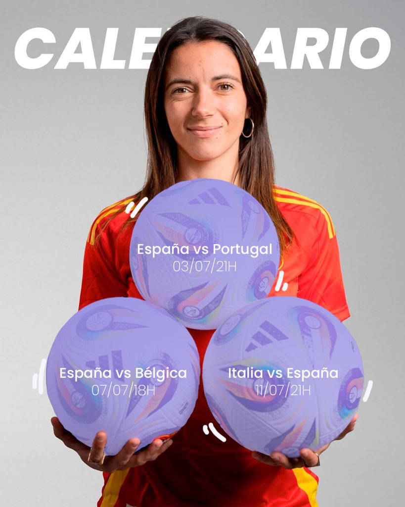 hablemosdellas's tweet photo. ⚽️Eurocopa 2025: lo que tenéis que saber…
- El nuevo balón Konektis
- Rivales de España
- Calendario
- Aumento en el premio económico

💜

#eurocopa2025 https://t.co/JicddpIcLb