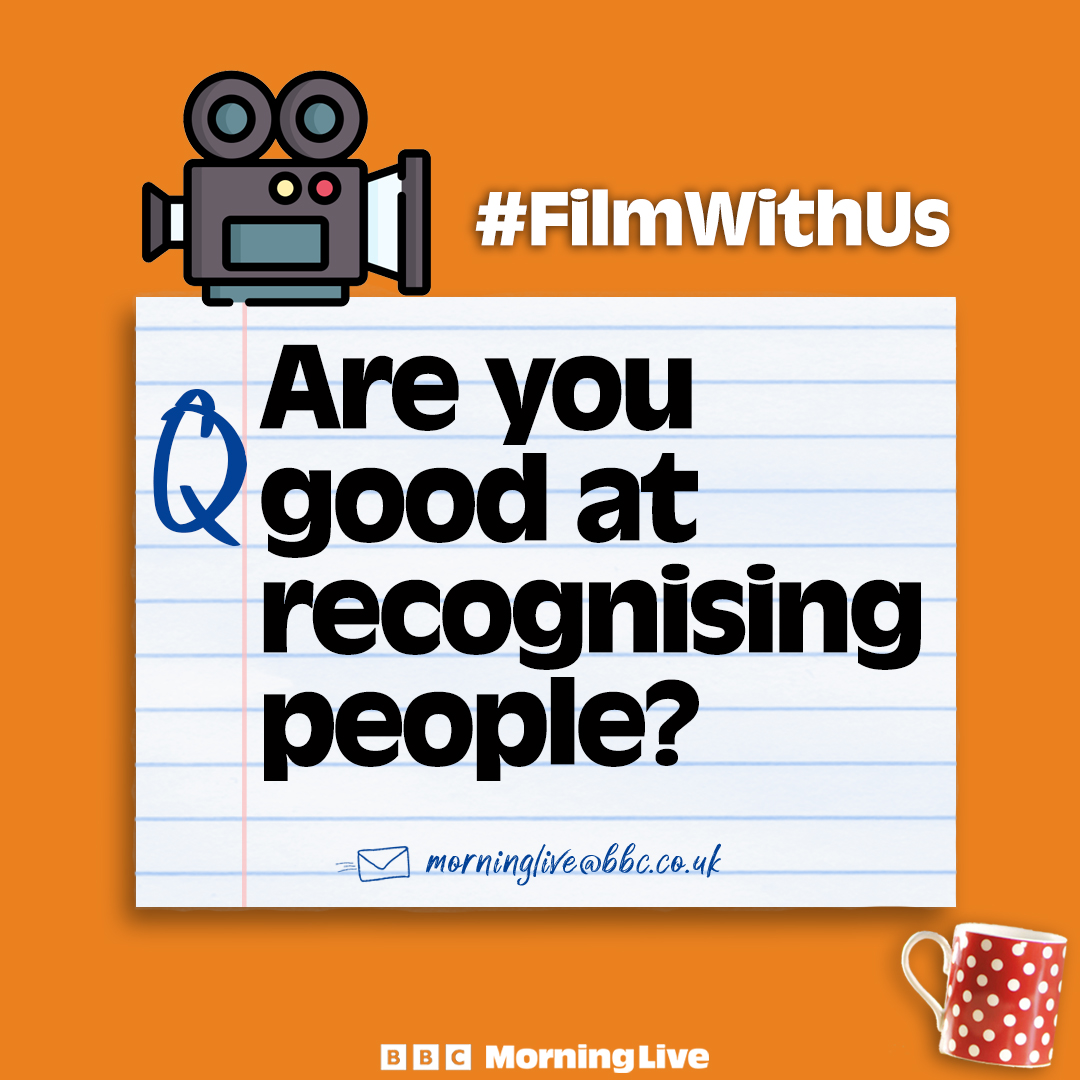 📽️ We want you to come to Greenwich University this Friday 20th December to put your facial recognition skills to the test! 

How good are you at it? Why not come along and find out! For more information, email morninglive@bbc.co.uk with the subject “FACES”.