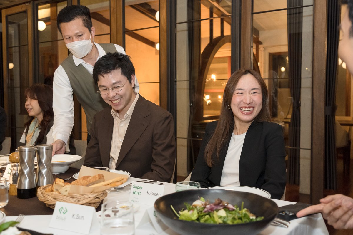 BitkubVentures's tweet photo. An Exclusive Dinner with Bitkub Ventures, Group execs, and 2024 Next-gen Business Pitch winners - Teams MUU, Supernest &amp; EchoMove, sharing business insights and guidance.

#BitkubVentures #NextGenBusinessPitch #Bitkub #BitkubCapitalGroup #BitkubBlockchainTechnology https://t.co/2uRG2fKZXs
