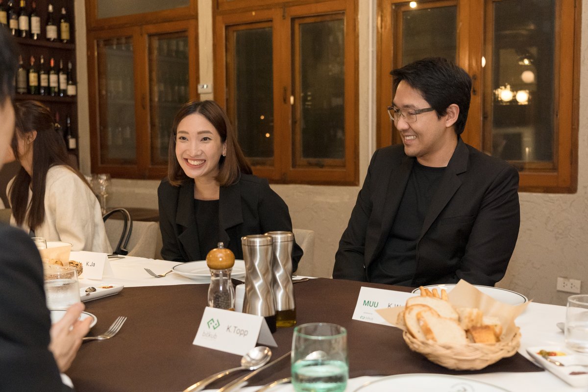 BitkubVentures's tweet photo. An Exclusive Dinner with Bitkub Ventures, Group execs, and 2024 Next-gen Business Pitch winners - Teams MUU, Supernest &amp; EchoMove, sharing business insights and guidance.

#BitkubVentures #NextGenBusinessPitch #Bitkub #BitkubCapitalGroup #BitkubBlockchainTechnology https://t.co/2uRG2fKZXs