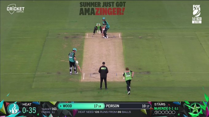 Jack Wood goes massive 💥 📹 Credits: Twitter/BBL