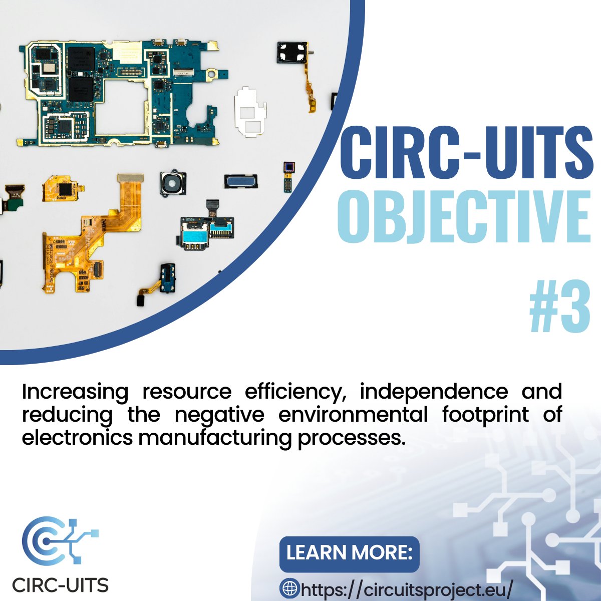 CircuitsEU's tweet photo. We're on a mission to boost resource efficiency, enhance independence, and minimize the environmental footprint of electronics manufacturing! ♻️#CircularEconomy #CIRC_UITS #Automotive #Recycling #Innovation #Circuitsproject #HorizonEU #CircularEconomy #Sustainability https://t.co/2iyA9KxLxj