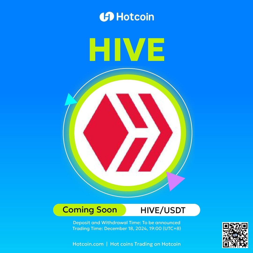 🚀 $HIVE @hiveblocks spot trading will go live on Hotcoin soon 📅 Hive,  launched in March 2020, is a decentralized social blockchain known for its  speed, scalability, and user-friendly design, aiming to