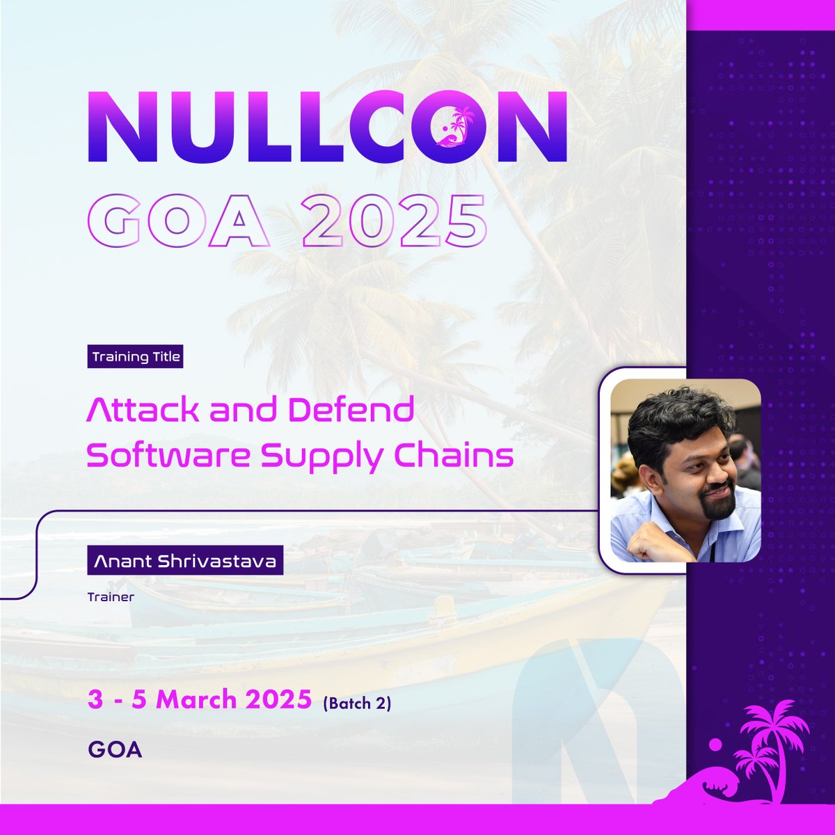 nullcon's tweet image. 🌐 In a world of complex dependencies &amp;amp; global providers, how can you protect your code from vulnerabilities and cybercriminals targeting the very foundation of your software?

Join @anantshri at #NullconGoa2025

Training Objective: nullcon.net/goa-2025/train…

#software #supplychain