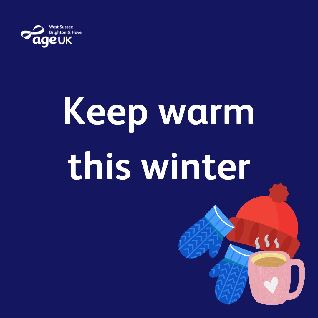 Whether you need support looking after your mental health, advice on keeping warm in winter or tips to combat cold weather – we lots of information to help you stay warm and healthy throughout the colder months.

Find out more:
ageuk.org.uk/westsussexbrig…

#keepwarmthiswinter