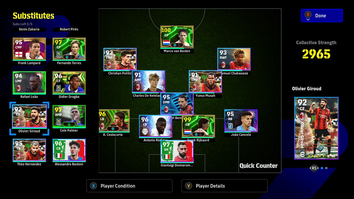nd_hnf's tweet photo. never thought I could get the legend difficulty done in singly try lol

#eFootball #ACMilan125 https://t.co/KsnecDFcM1