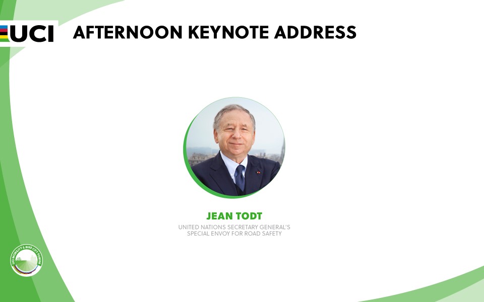 cycling's tweet image. 🎙️ The Second Decade of Action for Road Safety

Welcoming Jean Todt, UN Secretary General’s Special Envoy for Road Safety, is now on stage - talking about the importance of road safety and launching the new campaign featuring cycling star @TamauPogi #UCIBikeForum