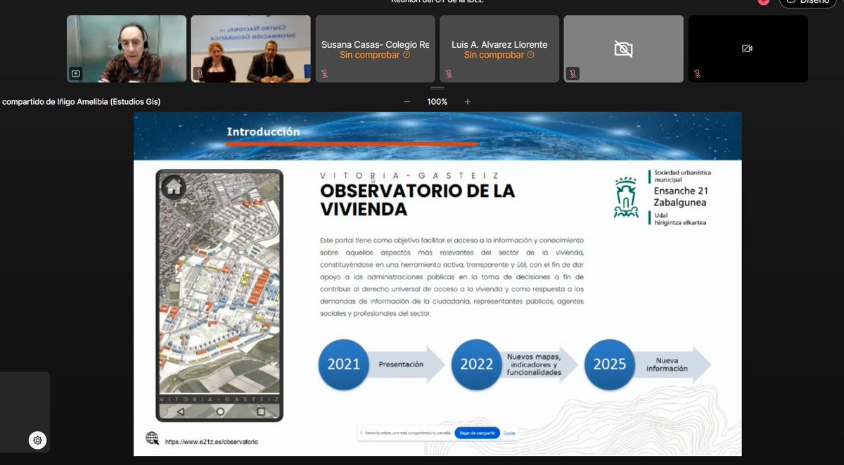 Hoy Reunión del GTIDEE

En breve estarán disponibles las presentaciones y la grabación de la sesión
📢¡¡Avisaremos por aquí cuando estén disponibles!!