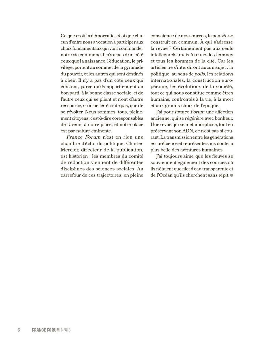 France Forum (@revuefforum) on Twitter photo #FranceForum se réjouit de la nomination de François <a href="/bayrou/">François Bayrou</a>, qui la soutient depuis toujours, à #Matignon <a href="/gouvernementFR/">Gouvernement</a>. Le Premier ministre a notamment préfacé le 1er numéro de notre nouvelle série (automne 2023). Un texte à (re-)découvrir ici 👇 #FranceForum se réjouit de la nomination de François <a href="/bayrou/">François Bayrou</a>, qui la soutient depuis toujours, à #Matignon <a href="/gouvernementFR/">Gouvernement</a>. Le Premier ministre a notamment préfacé le 1er numéro de notre nouvelle série (automne 2023). Un texte à (re-)découvrir ici 👇