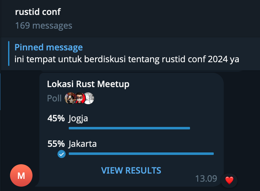 Rust Indonesia tweet media