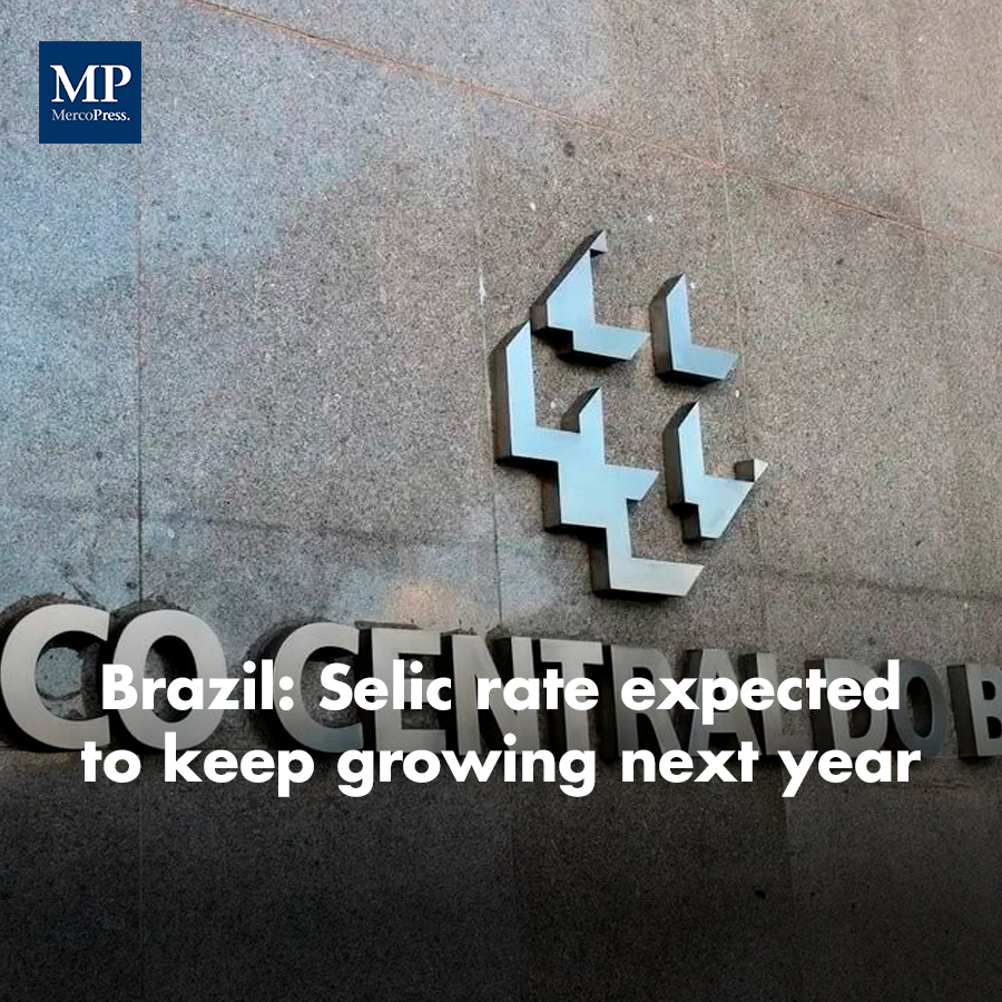 MercoPressNews's tweet image. Brazil's #CentralBank's (BCB) #MonetaryPolicyCommittee (Copom) said Tuesday in a document that further hikes to the basic interest rate (Selic) were not to be ruled out next year given the rise of the US dollar against the Brazilian real.