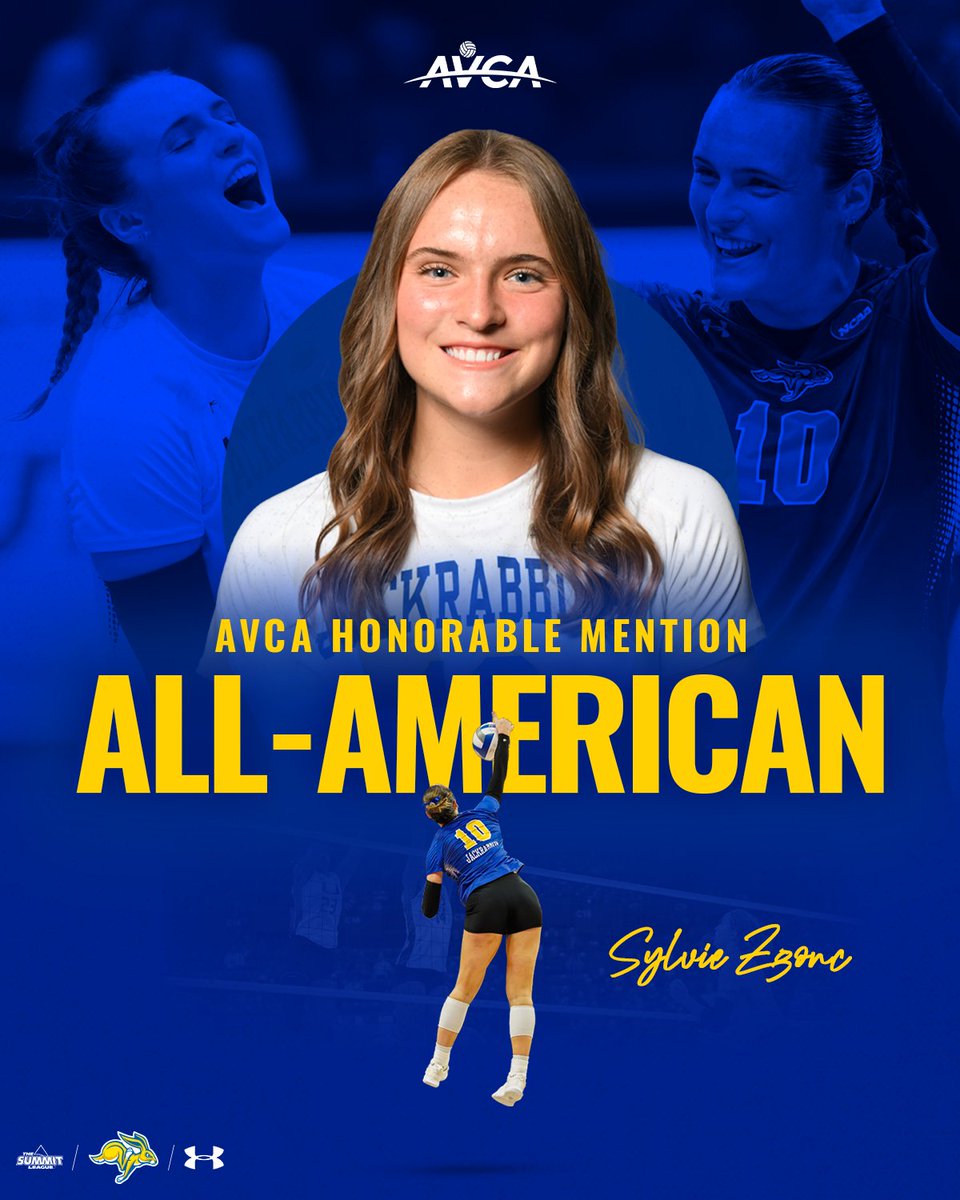 One of a kind. 

<a href="/SylvieZgonc/">Sylvie Zgonc</a> is an Honorable Mention All-American! 

#GoJacks 🐰